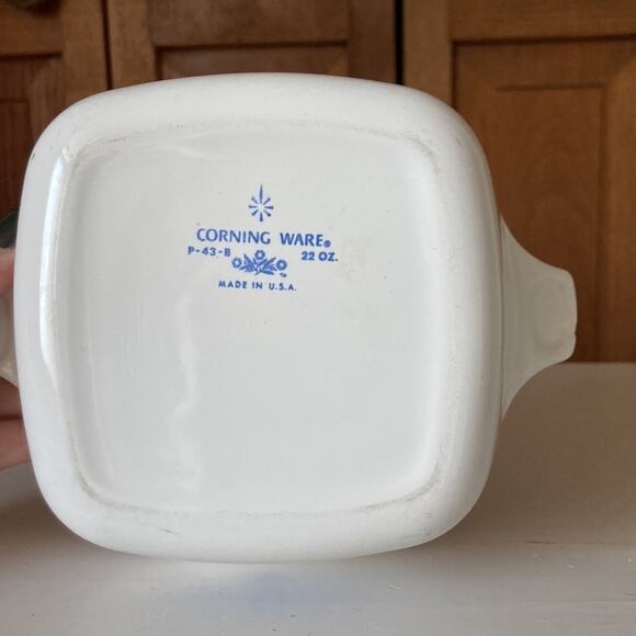 Vintage Corningware Blue Cornflower P-43-B 22oz Petite Pan - Picture 10 of 12